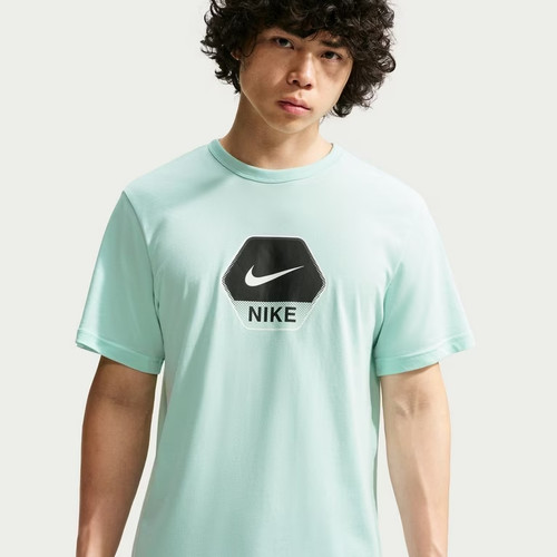 Nike men green short sleeve - men's,