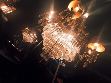 Huge Antique Chandelier Bronze