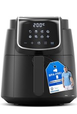 Midea Air Fryer 4L, Oil-Free Airfryer 1500W, 8 Pre-Programmed Cooking Modes, 41