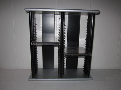 Wooden storage black gray - wooden, cd