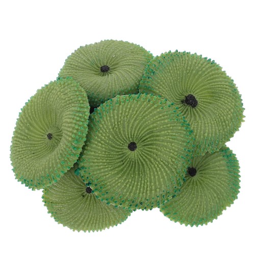 Green artificial coral - green,
