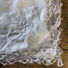 Vintage 6 Cream Embroidered