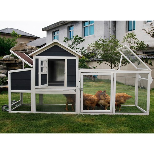 Mobile chicken coop w 2 - mobile,