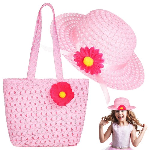 Flower hat straw with - straw,