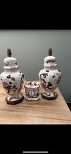 Pair Mason Ironstone Lamps