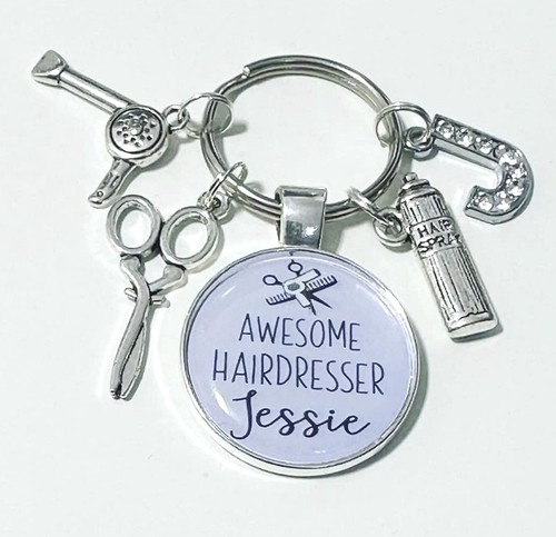 Hairdresser keyring thank you