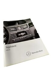 Mercedes-Benz Supplement Audio 20 Owner Manual 09-12 Handbook Book  E-Class W212
