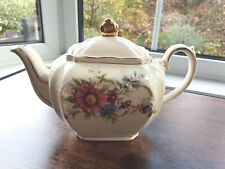  Vintage Sadler Cube Shaped Small Floral Tea Pot