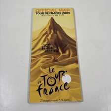 2009 LE TOUR DE FRANCE OFFICIAL FOLD OUT ROUTE MAP ROAD RACE CYCLING VGC