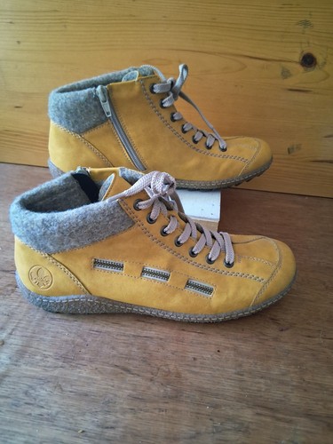 Rieker liv yellow boots - yellow, size