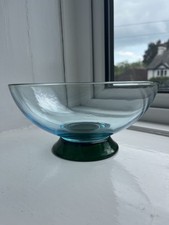 Vintage glass Fruit Bowl With