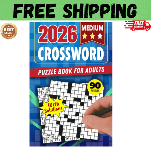 Medium crossword puzzle - puzzle, book