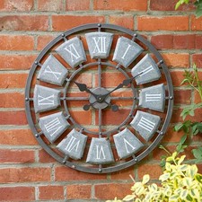 Smart Garden Outside In Lincoln Wall Clock, 32cm – Grey