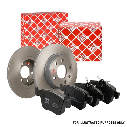 Febi front brake solid - brake, &