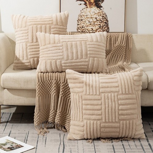 Knitting fur sofa cushion - knitting,
