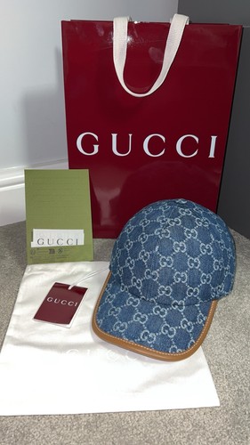 Gucci blue denim cap - cap, m
