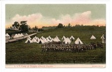 LANARKSHIRE IMPERIAL YEOMANRY CAMP AT DOUGLAS: Lanarkshire postcard (C94230)