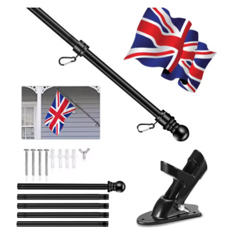 6ft wall mounted - 6ft, flag