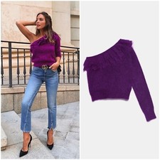 ZARA BNWOT Purple Mohair Wool