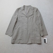 VINTAGE Berkertex Jacket Womens UK 12 Pebble Light Coat Casual EU 40 NWT