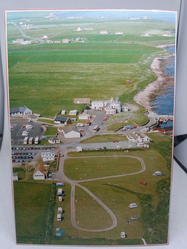 Vintage postcard aerial view - vintage,