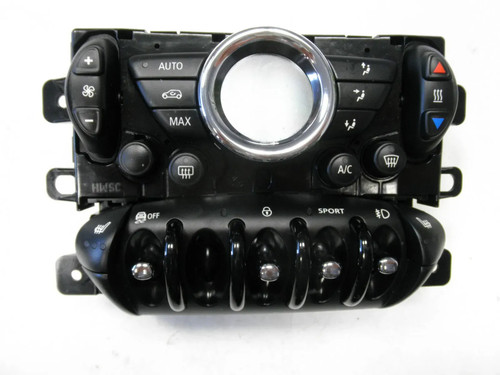 Climate control panel seat - control,