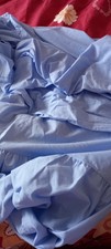 Blue Double Bed Valance Sheet