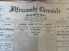 Vintage 1939 Newspaper –