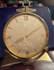 VINTAGE IMHOF SWISS NAUTICAL MANTEL CLOCK  15 JEWELS IN WORKING ORDER