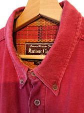 Mens Marlboro Classic Vintage Luxury Thick Cotton Shirt size XL