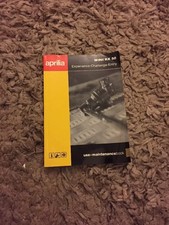 Aprilia Mini Rx 50 Use Maintenance Book Manual 2003