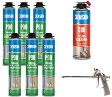 Demsun P90 Thermal Insulation Foam 6 cans +  foam cleaner+applicator gun