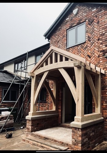 Green oak porch