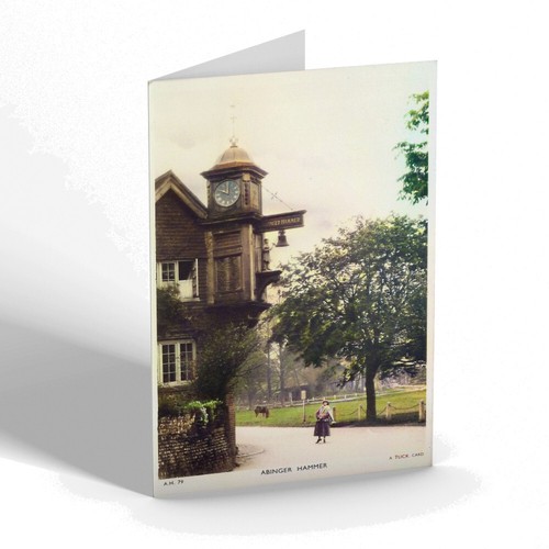 Greeting card vintage surrey - -,