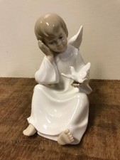 Porcelain Sitting Angel with