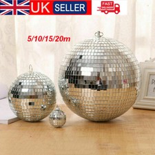 5-20CM Mirror Disco Ball Silver Hanging Glitter Ball For DJ Dance Party Parties