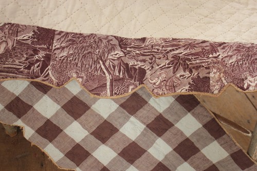 Valance toile check fabric - valance, &