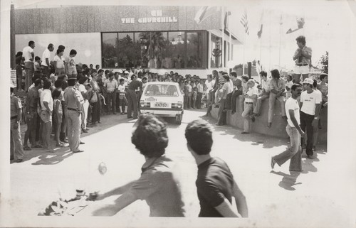 A41 a4183 cyprus - rally, crowd