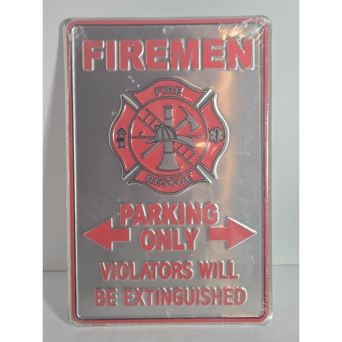 Fireman parking only - fireman, sign
