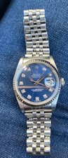 Rolex 36mm Datejust Blue Diamond Dial   Watch Great Condition