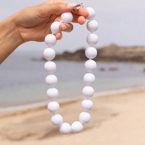 Colorful round beads choker - colorful,