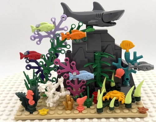 Lego seabed marine ocean - lego, shark