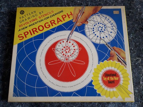 Vintage spirograph drawing set - vintage,