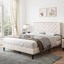 Double Bed Tufted Headboard