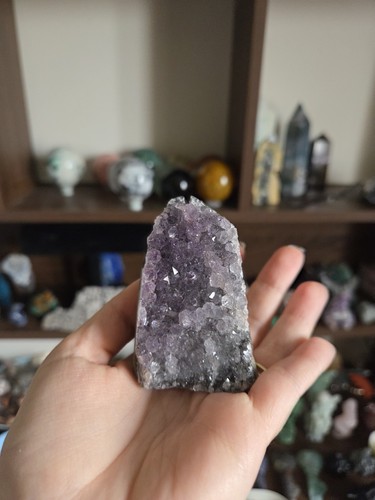 Amethyst cut base raw cluster - amethyst,
