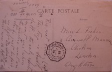 France: 1914 (mis-stamped 1814) Senegal postcard. Bordeaux à Buenos Aires stamp.
