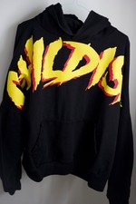 Childish Flame Hoodie TGF Black Oversized Baggy Embroidered Size Medium
