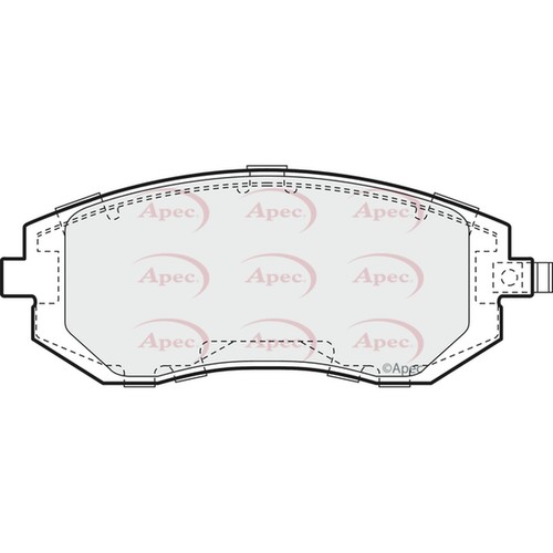Brake pads set for subaru - pads,