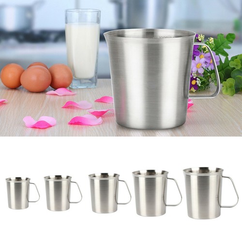 Stainless steel measuring jug - steel,