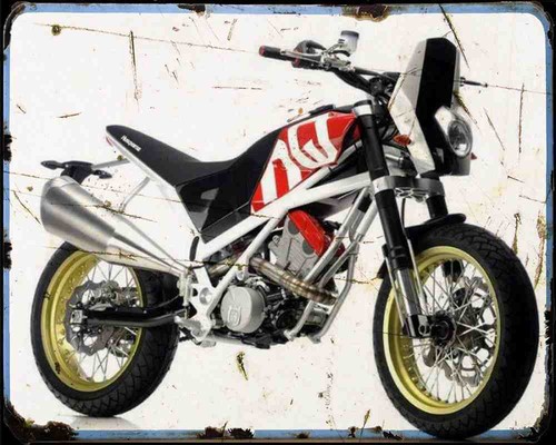 Husqvarna smq450 metal sign - a4,